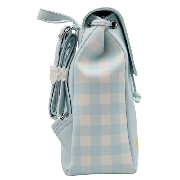 Sanrio Loungefly Cinnamoroll Blue Gingham Daisy Backpack‎ Purse - Picture 3 of 5